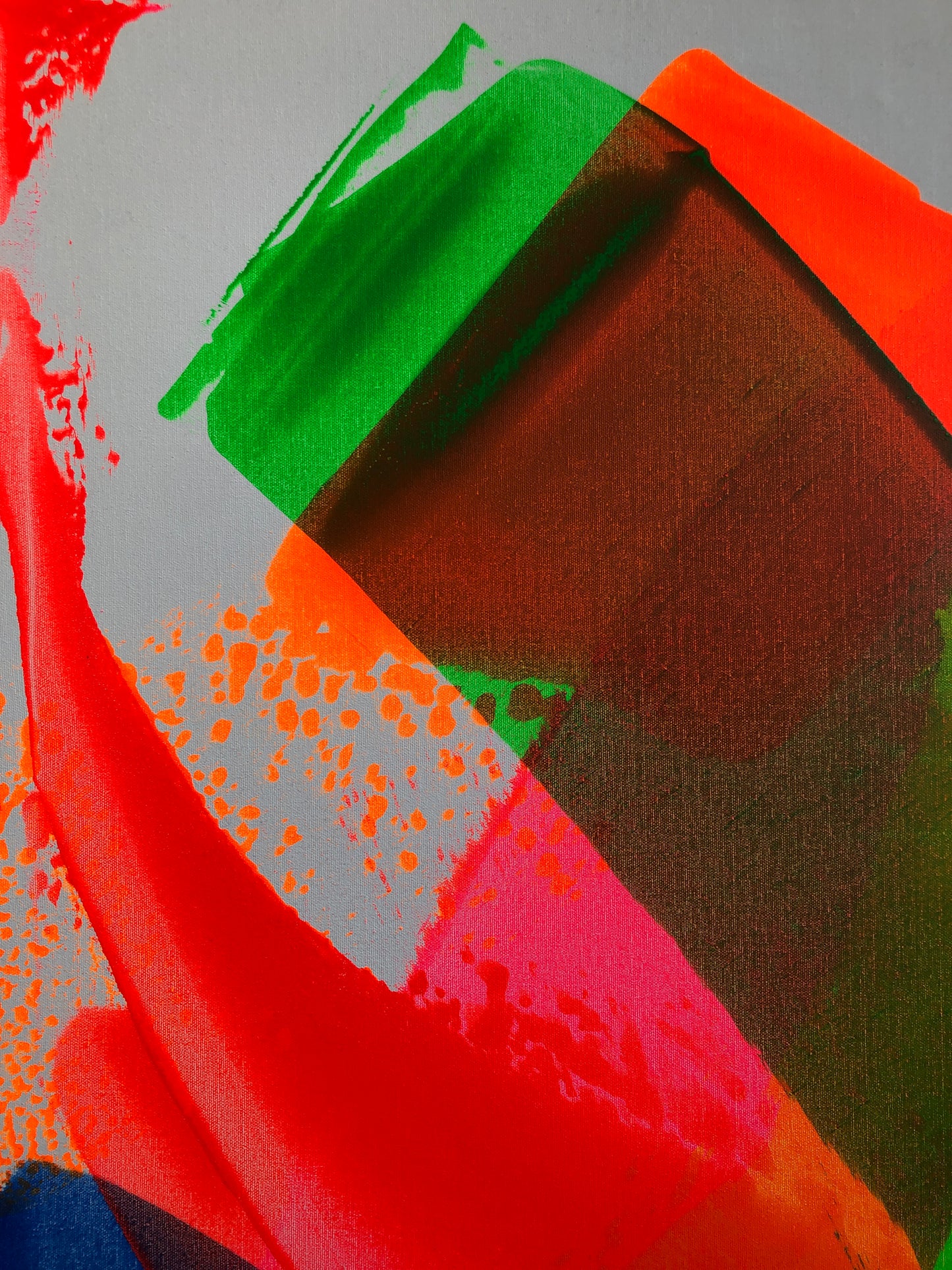 "Neon Katana" 80x100cm