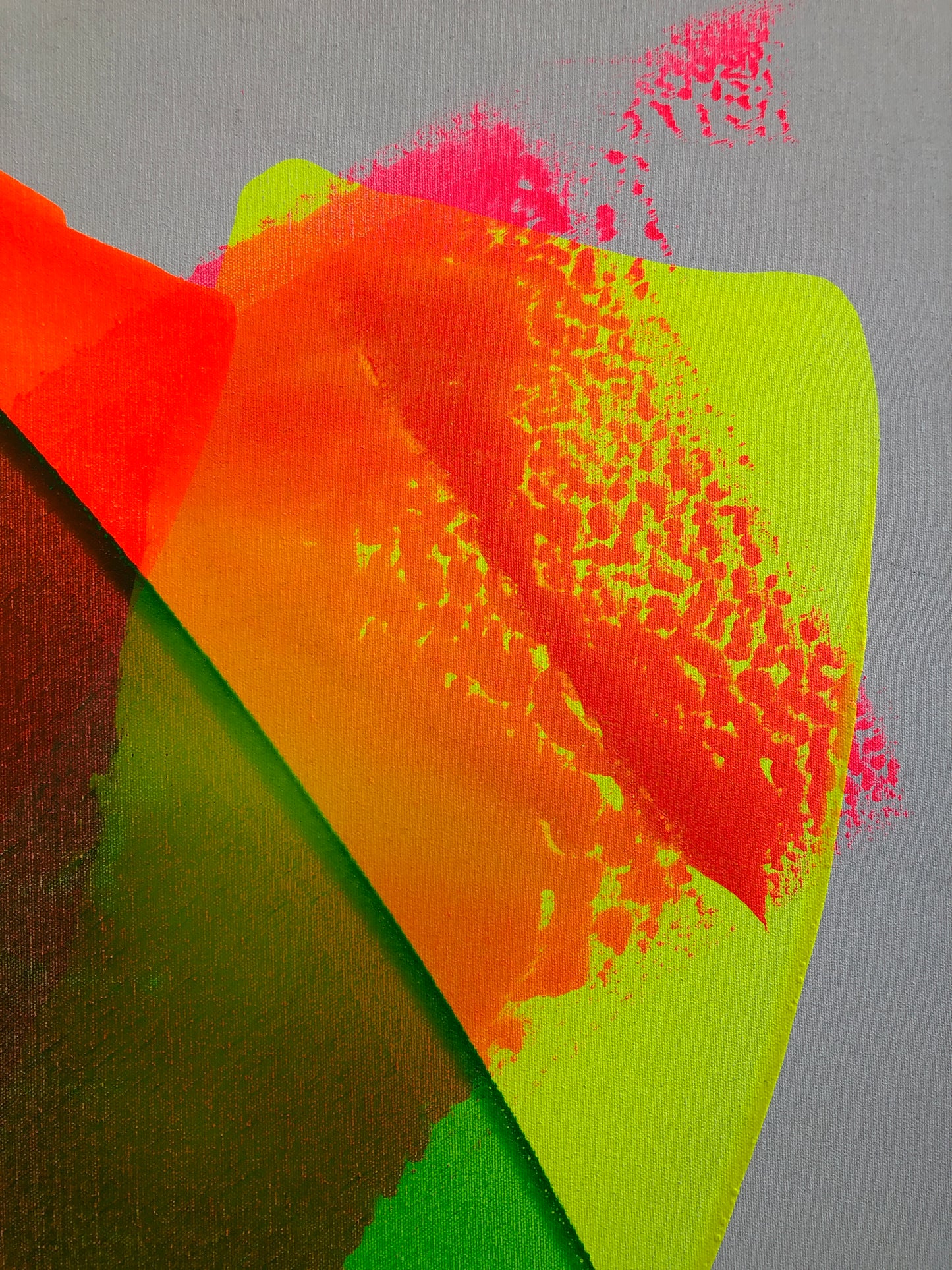 "Neon Katana" 80x100cm