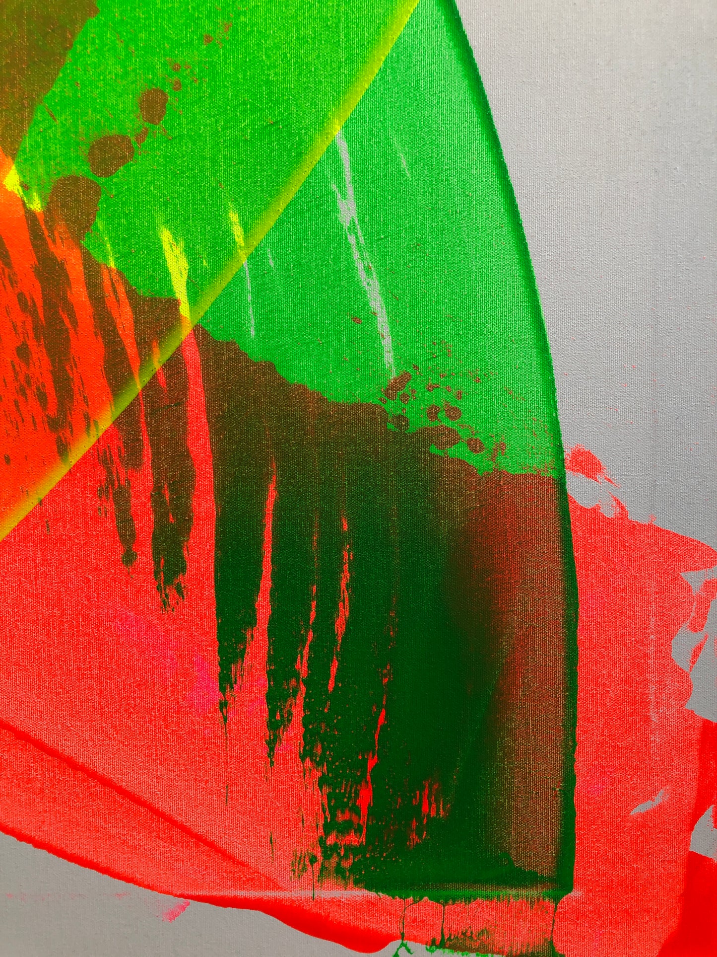 "Neon Katana" 80x100cm