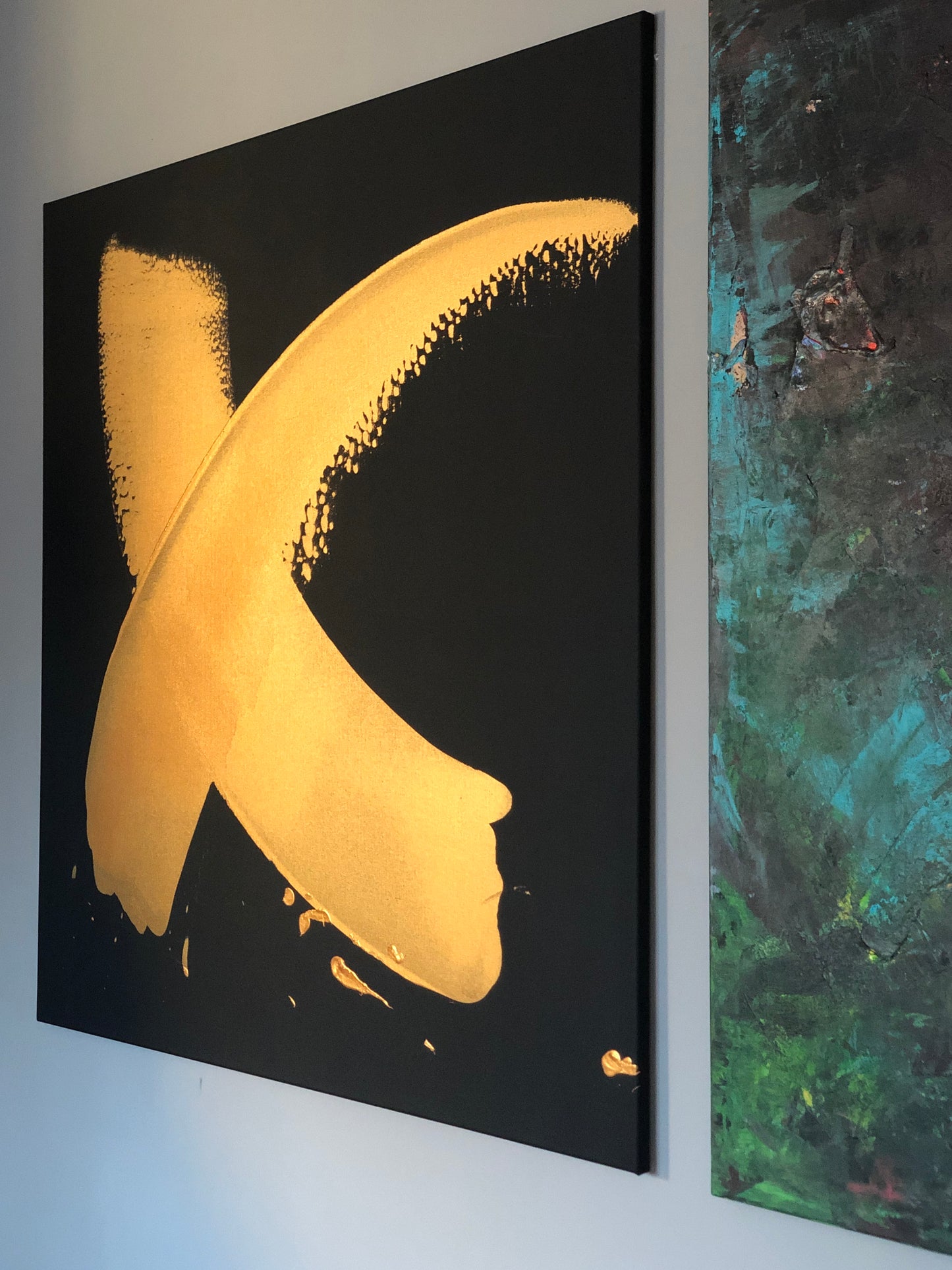 "Katana Gold" 120x120cm