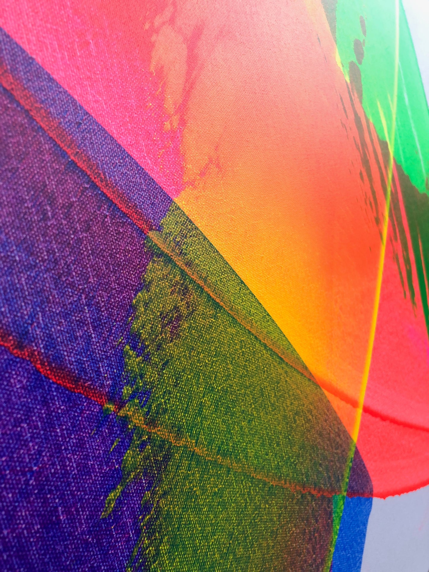 "Neon Katana" 80x100cm